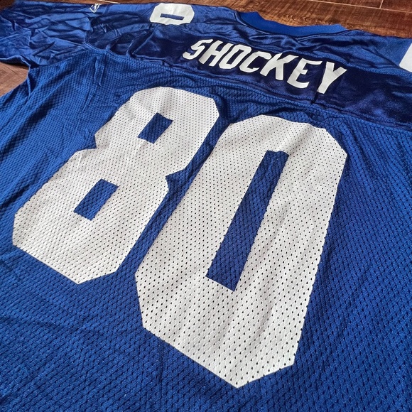 VTG Reebok NY Giants Jeremy Shockey #80 NFL Jersey - Men’s 2XL - Blue - Picture 4 of 7